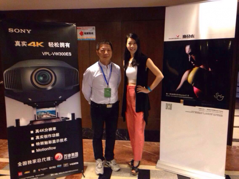 Golden Sound品牌代言人Sarah学仁此次亮相于广州音响展