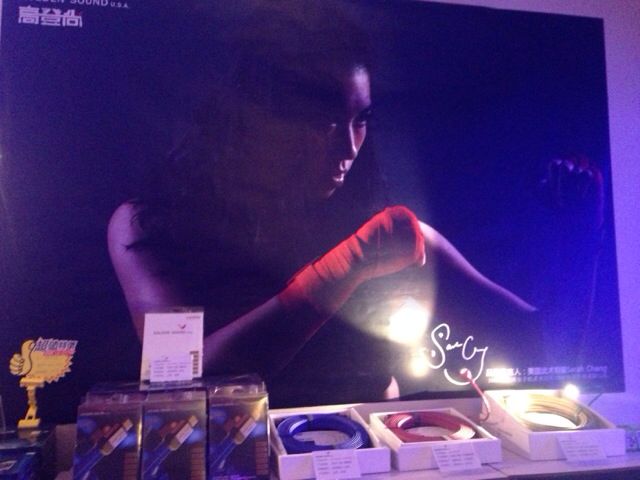 Golden Sound品牌代言人Sarah学仁此次亮相于广州音响展